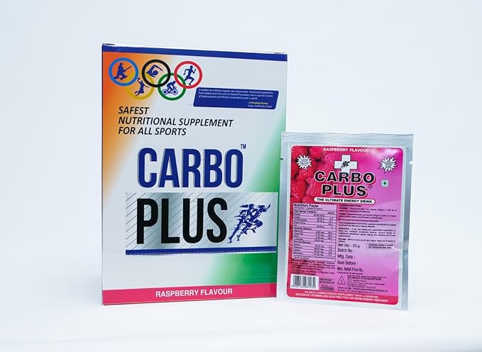 CARBOPLUS Electrolyte Nutritional Supplement | Vitamins | Hydration | Raspberry