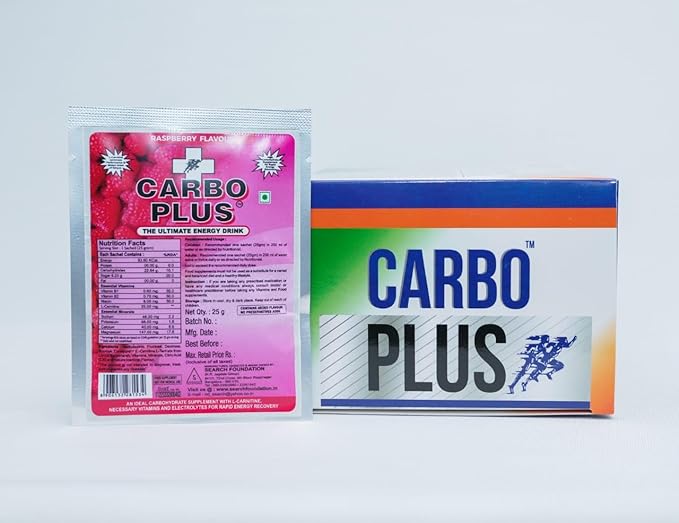 CARBOPLUS Electrolyte Nutritional Supplement | Vitamins | Hydration | Raspberry