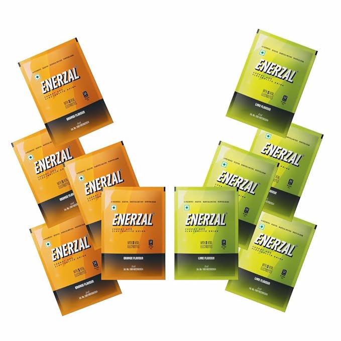 Enerzal Energy Drink Powder | Electrolytes | Quick Hydration | Orange