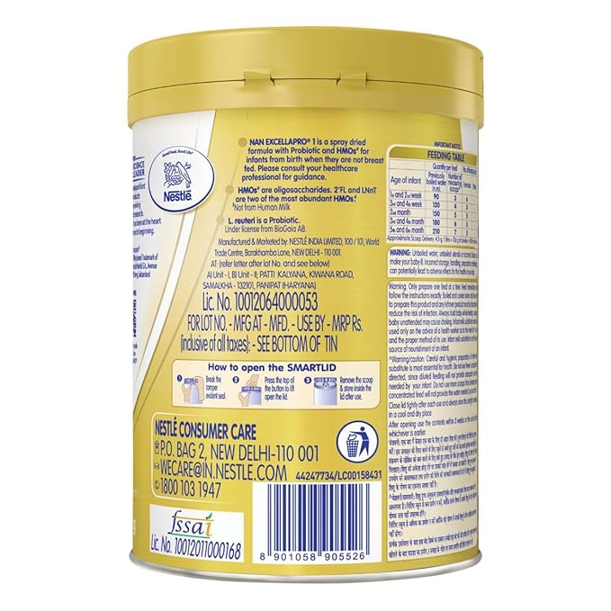 EXCELLAPRO Nestle Nan Excella Pro 1 Infant Formula Powder - Upto 6 Months - Stage 1