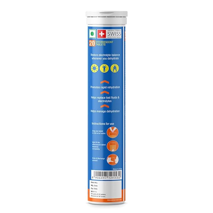 FastandUp Reload ORS | Electrolytes | Zinc | D-Glucose | Rehydration | Effervescent
