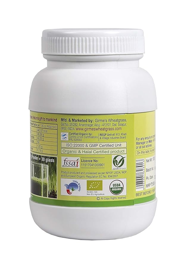 Girme Organic Wheatgrass Powder | Detox and Immunity