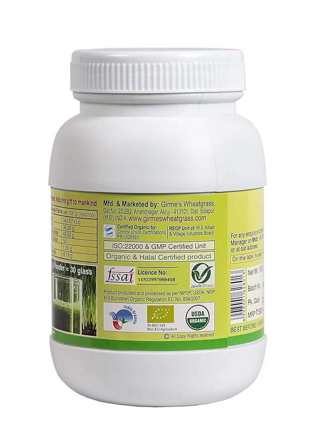 Girme Organic Wheatgrass Powder | Detox and Immunity
