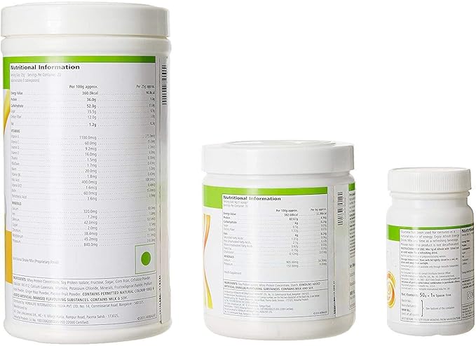 Herbalife F1 Mango Shake and F3 Protein Powder | Meal Replacement | Afresh Lemon