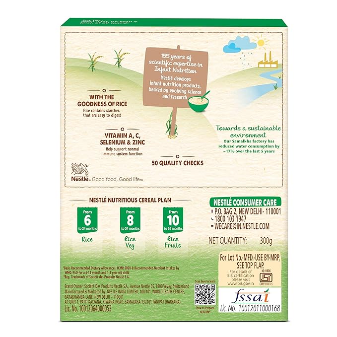 Nestle NESTUM Baby Cereal - Rice Vegetables (From 8 to 12 months)