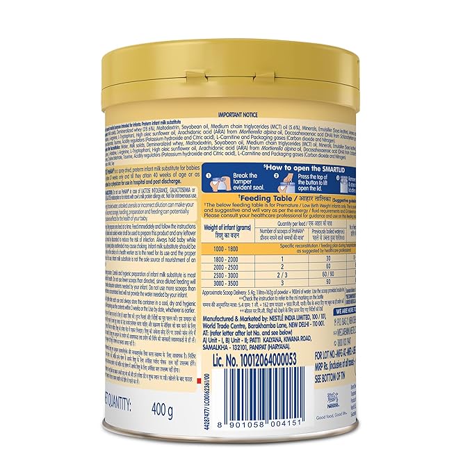 Nestle PreNAN Pre term Food for Special Medical Purposes - For Babies Born Before 37 Weeks