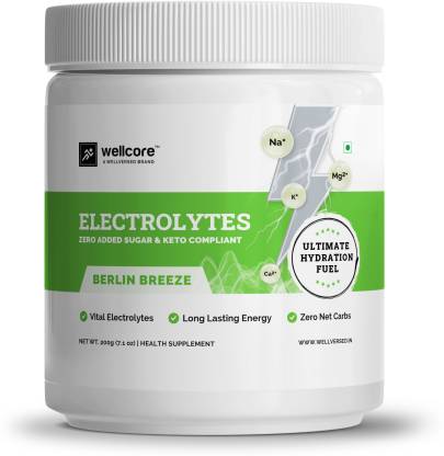 Wellcore Electrolytes | 5 Vital Electrolytes | Sugar-Free | Keto | Sustained Energy