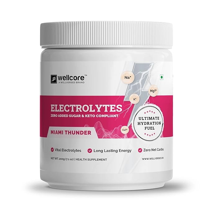 Wellcore Electrolytes | 5 Vital Electrolytes | Sugar-Free | Thunder Hydration