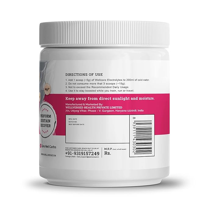 Wellcore Electrolytes | 5 Vital Electrolytes | Sugar-Free | Thunder Hydration