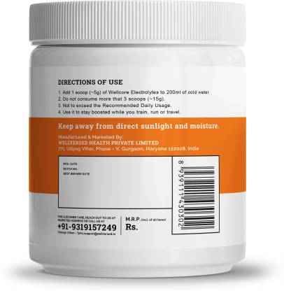 Wellcore Electrolytes | 5 Vital Electrolytes | Sugar-Free | Hydration