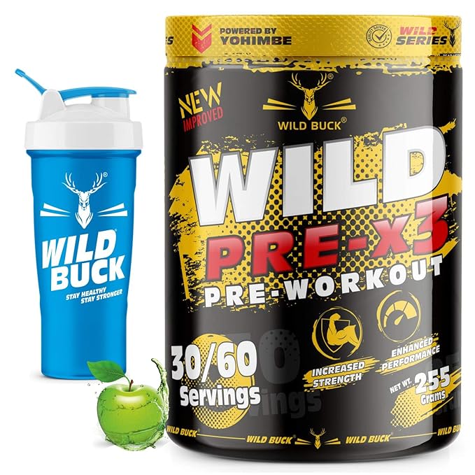 Wild Buck Pre-X3 Pre-Workout | BCAA | Energy and Performance