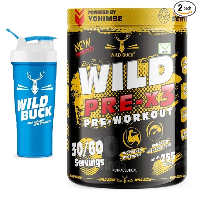 Wild Buck Pre-X3 Pre-Workout | BCAA | Energy and Performance