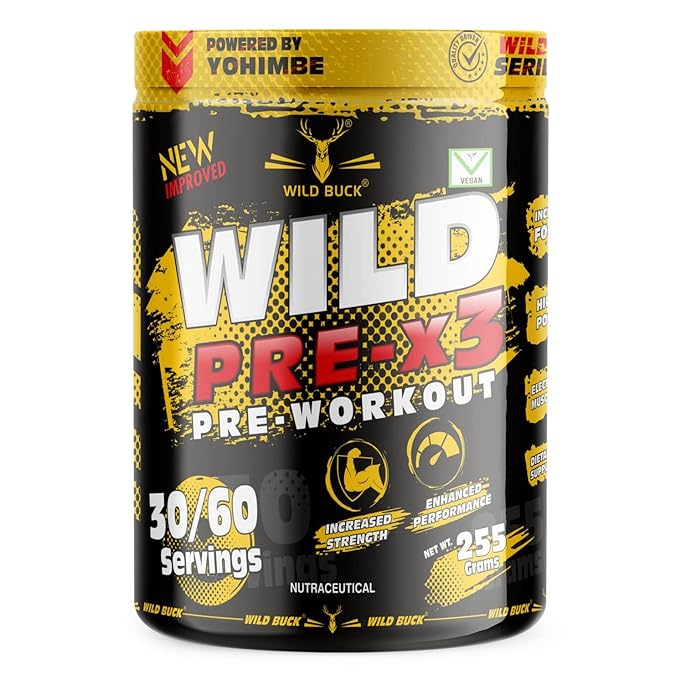 Wild Buck Pre-X3 Pre-Workout | BCAA | Energy and Performance