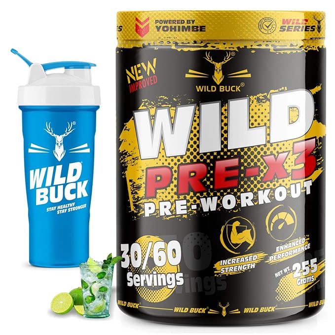Wild Buck Pre-X3 Pre-Workout | BCAA | Energy and Performance