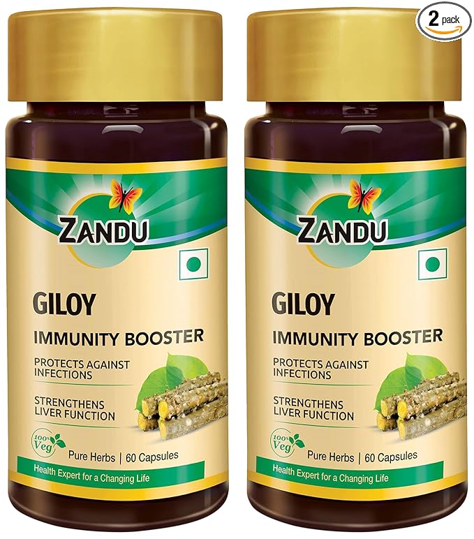 Zandu Giloy Guduchi Capsules | Immunity and Wellness | Ayurvedic