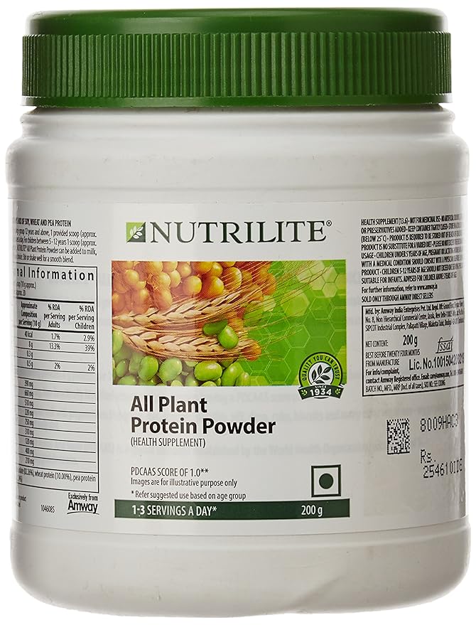 Amway Nutrilite All Plant Protein Powder | Soy, Wheat and Yellow Pea | Vegan | Daily Protein