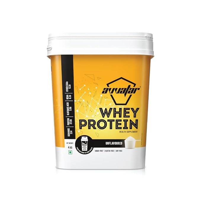 Avvatar Whey Protein | Isolate & Concentrate Blend | 27g Protein | Fresh Cow's Milk | Lean Muscle | Unflavoured