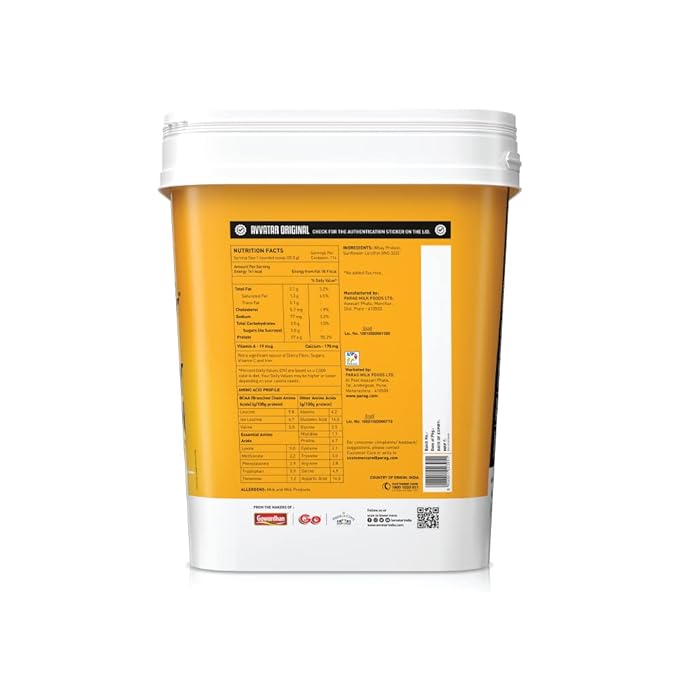 Avvatar Whey Protein | Isolate & Concentrate Blend | 27g Protein | Fresh Cow's Milk | Lean Muscle | Unflavoured