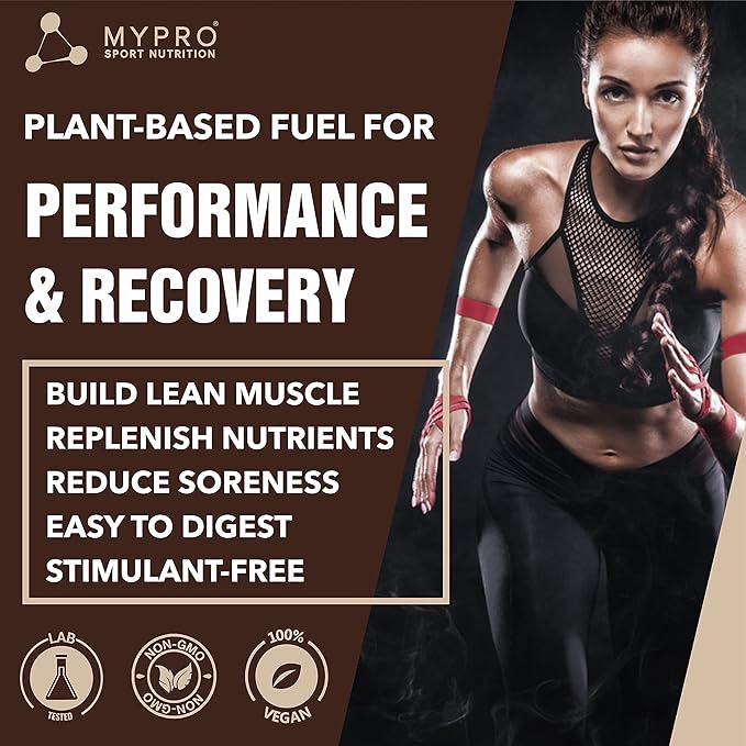 Mypro Sport Nutrition Plant Protein | Pea and Brown Rice | Vegan | Vitamins