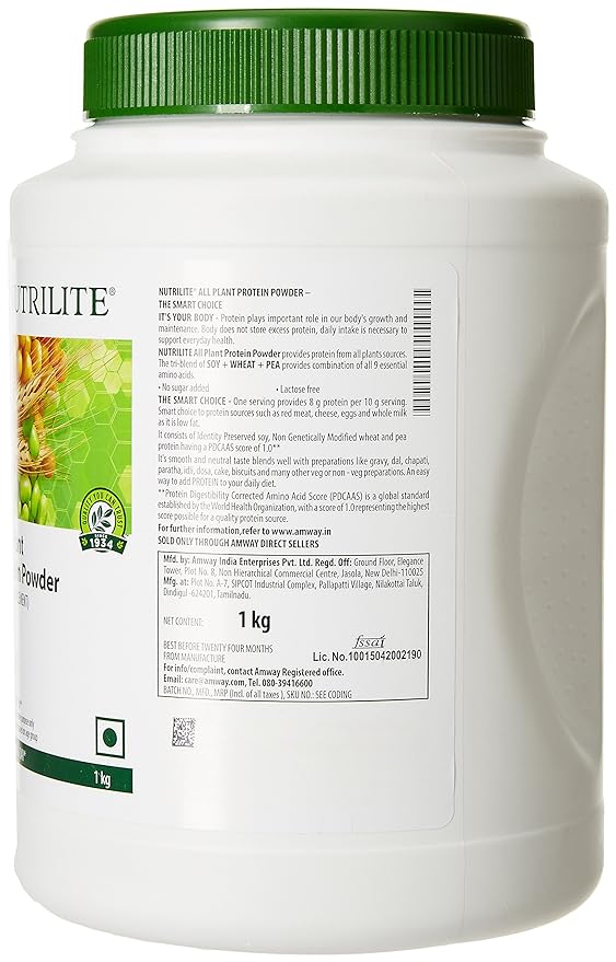 Nutrilite All Plant Protein Powder | Soy, Wheat and Yellow Pea | Vegan | Daily Protein