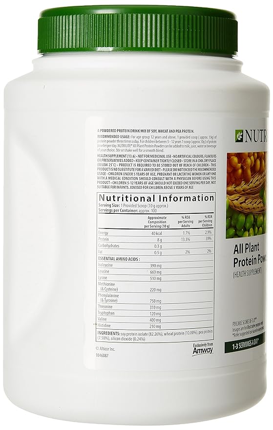 Nutrilite All Plant Protein Powder | Soy, Wheat and Yellow Pea | Vegan | Daily Protein