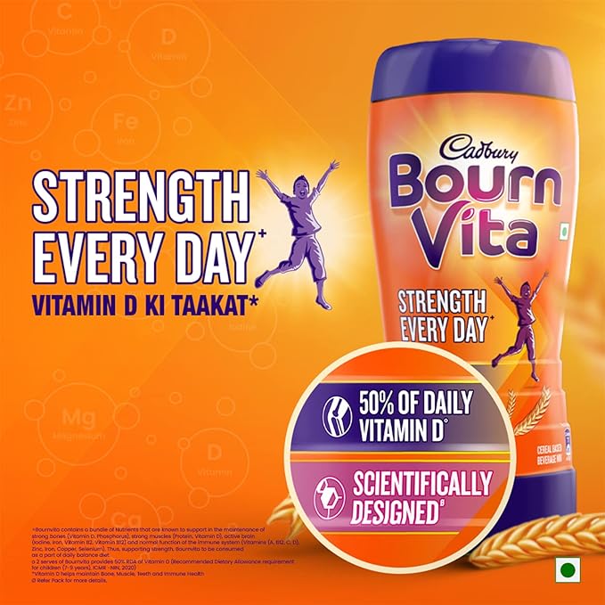 Cadbury Bournvita Chocolate Health Drink | Nutrition and Energy