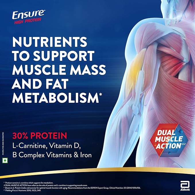 Ensure High Protein | Balanced Nutrition | Physically Active Adults