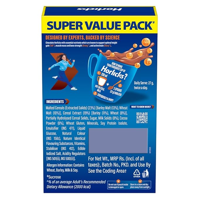 Horlicks Chocolate Health and Nutrition Drink Refill