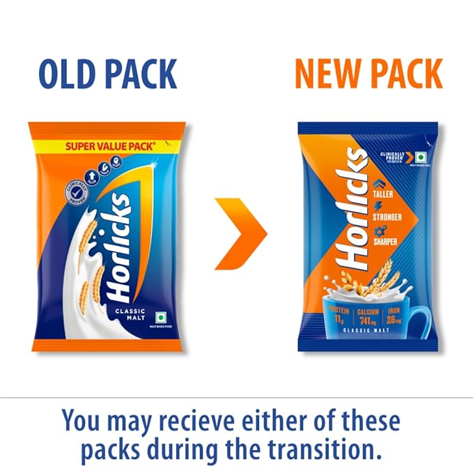 Horlicks Classic Malt Health Drink Pouch