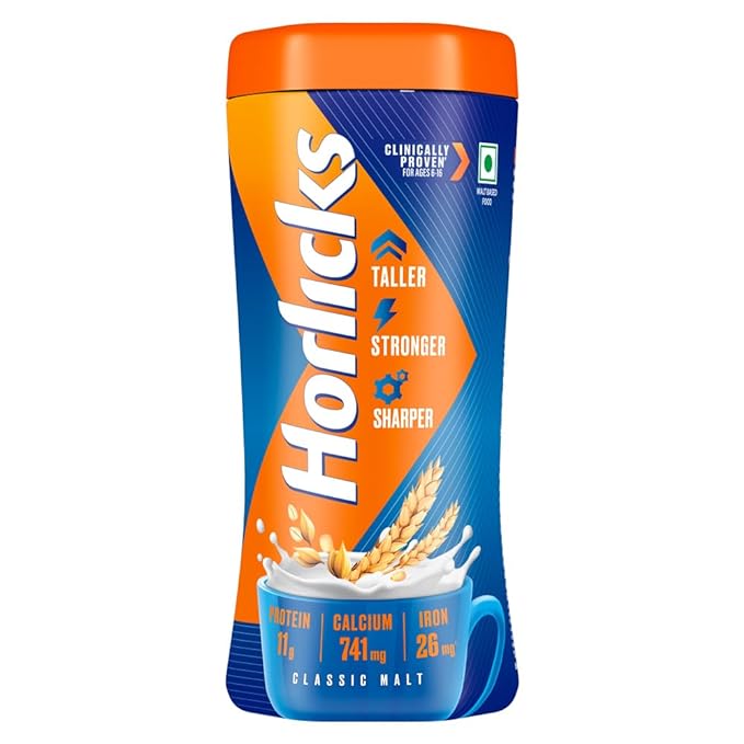 Horlicks Classic Malt Health Drink | Nutrition and Energy