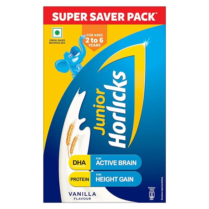 Horlicks Junior Active | Brain and Height Gain | Nutrition Drink | Kids