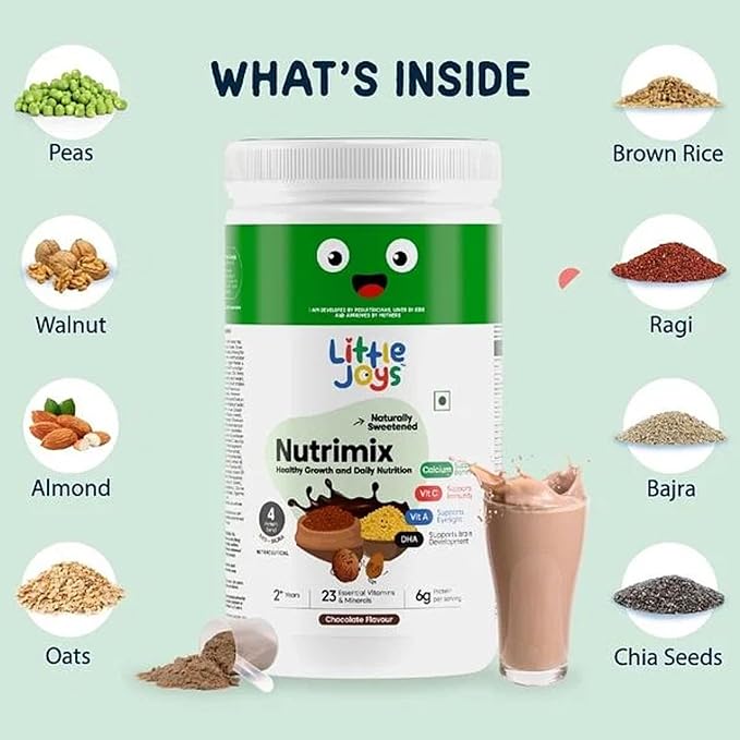 Little Joys NutriMix Kids Nutrition Powder | 2 - 6 Years | Immunity and Strength | Chocolate