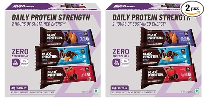 RiteBite Max Protein Assorted Energy Bars | High Protein | Healthy Snack
