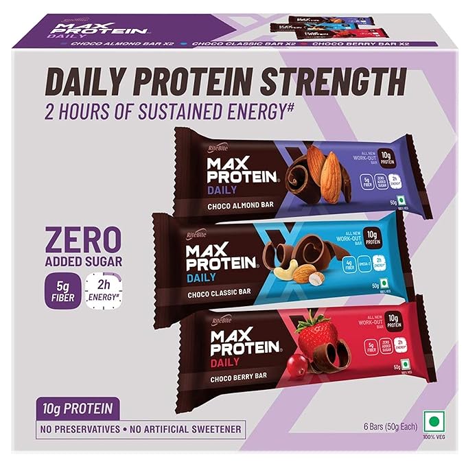 RiteBite Max Protein Daily Assorted Energy Bars | High Protein