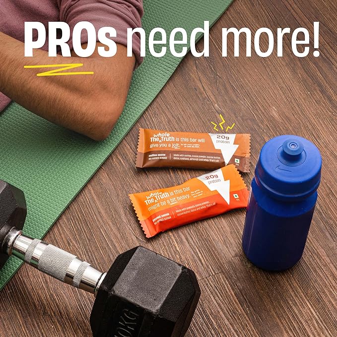 The Whole Truth High Protein All-In-One Bar | 20g Protein | No Preservatives | No Artificial Flavours