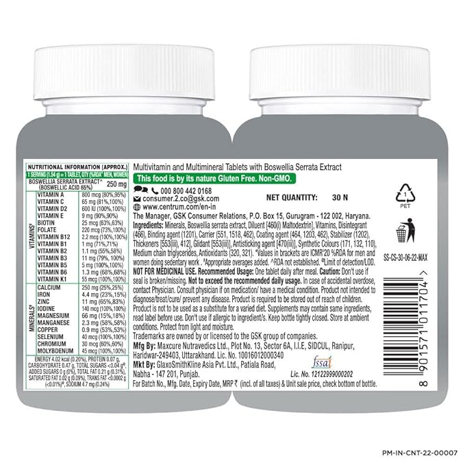 Centrum Adult 50+ Multivitamin | Calcium and Vitamin D | Complete Nutrition