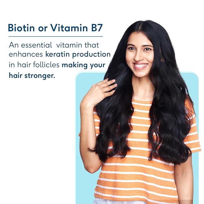 HK Vitals Biotin 10000mcg | Hair Growth | Strong Hair | Glowing Skin