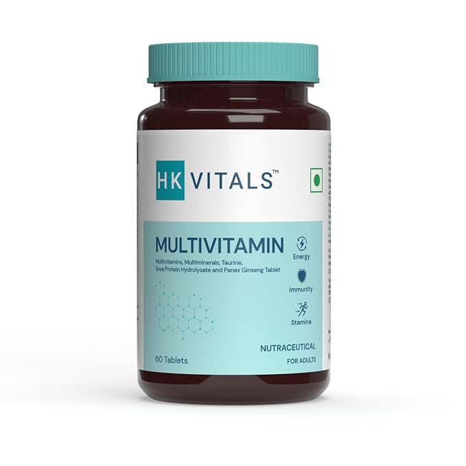 HealthKart Multivitamin | Ginseng Extract | Taurine and Multiminerals | Energy and Stamina