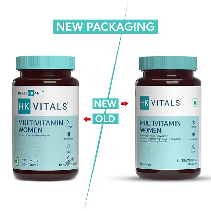 HK Vitals Multivitamin for Women | Energy | Stamina and Skin Health | Zinc and Vitamin C