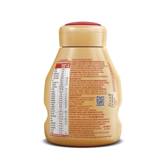 Revital H Men Multivitamin | Calcium | Zinc and Ginseng | Immunity | Strong Bones and Energy