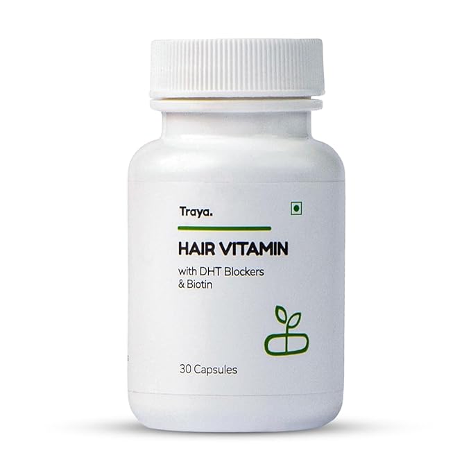 Traya Hair Vitamins | Biotin | Omega 3 | Vitamins A | C | D | E | B9 and B12 | Hair Growth