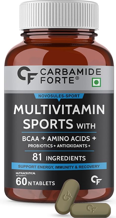 Carbamide Forte Multivitamin for Sports | BCAA | Amino Acids | Probiotics and Antioxidants
