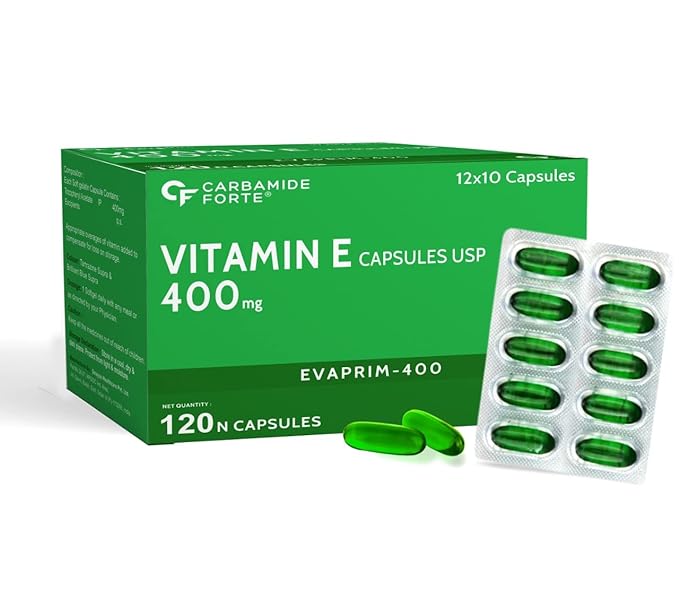 Carbamide Forte Vitamin E Oil 400mg | Capsules | Skin and Hair Health