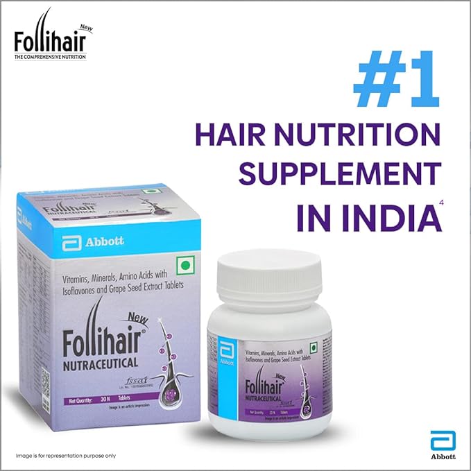 Follihair New | Biotin | Amino Acids and Vitamins | Hair Growth and Strength