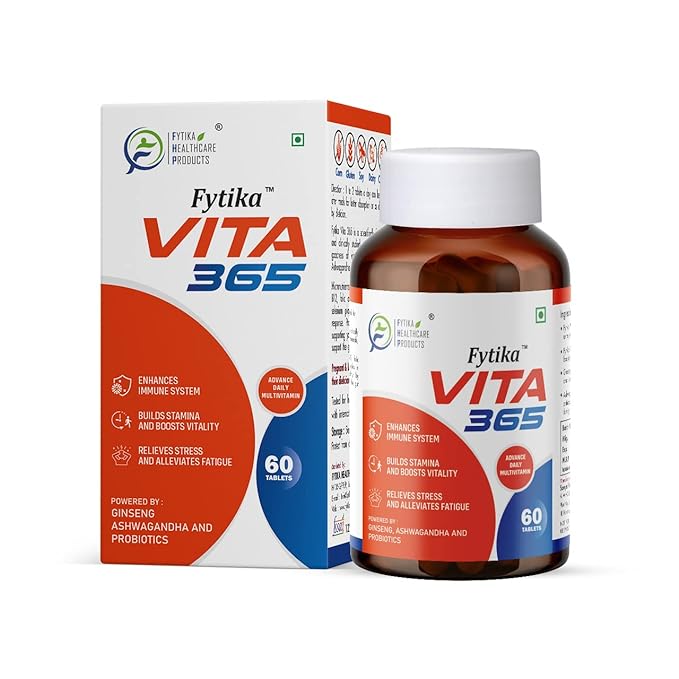 Fytika Vita 365 Multivitamin | Probiotics | Ashwagandha | Immunity and Gut Health