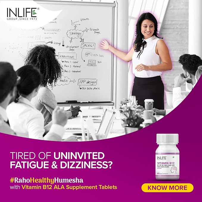 Inlife Vitamin B12 1500mcg | B1, B5, B6 | Alpha Lipoic Acid | Inositol