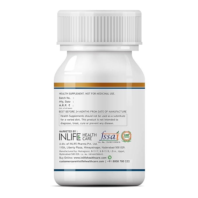 Inlife Vitamin D3 Cholecalciferol 5000 IU | Bone and Immunity Support