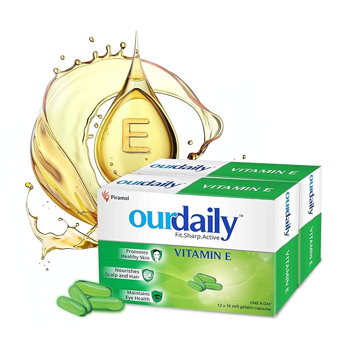 Ourdaily Vitamin E 400mg | Skin and Hair Health | Piramalules