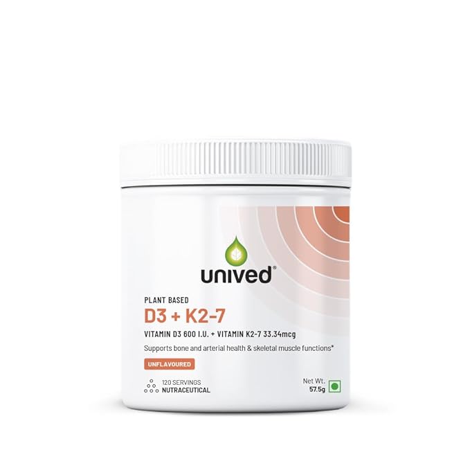 Unived MenaquinGold | Plant Based Vitamin K2 MK-7 | Immunity and Bone Health