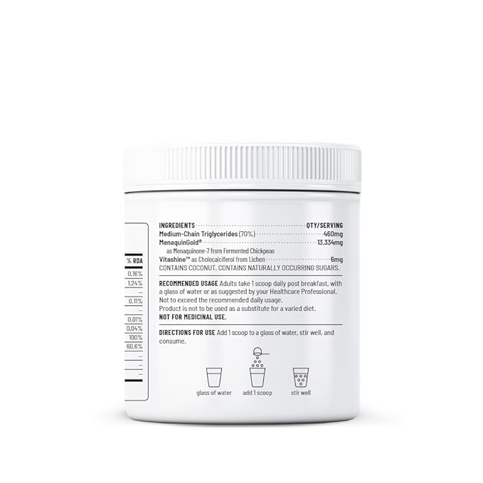 Unived MenaquinGold | Plant Based Vitamin K2 MK-7 | Immunity and Bone Health